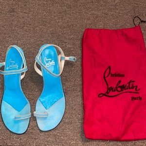 Christian louboutin  kitten heeled sandal